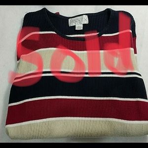 Long sleeved sweater striped
